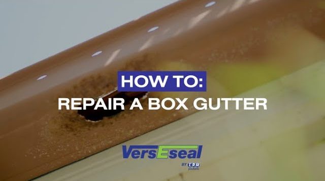 Thumbnail for video ‘How to: Repair a Box Gutter’ showing VersEseal waterproofing applied inside a gutter.